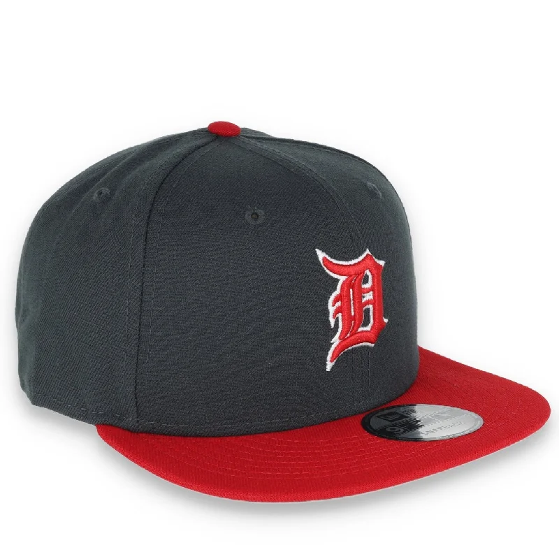 Music Hat-New Era Detroit Tigers 2-Tone Color Pack 9FIFTY Snapback Hat- Grey/Scarlet