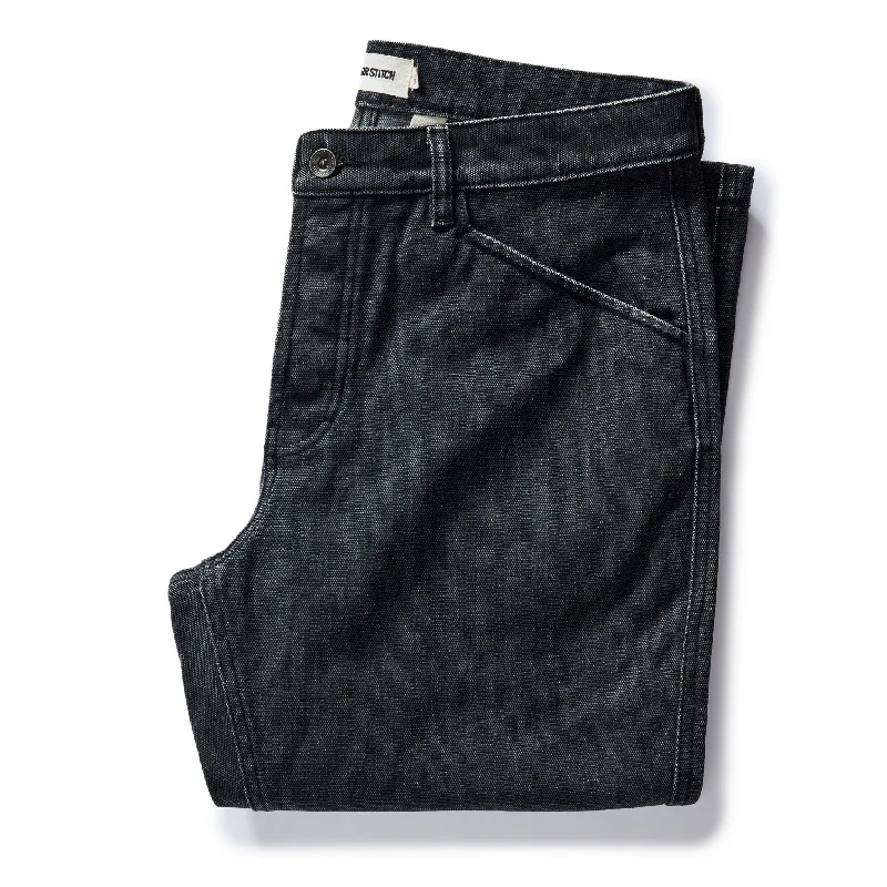 The Camp Pant in Coal Chipped Canvas