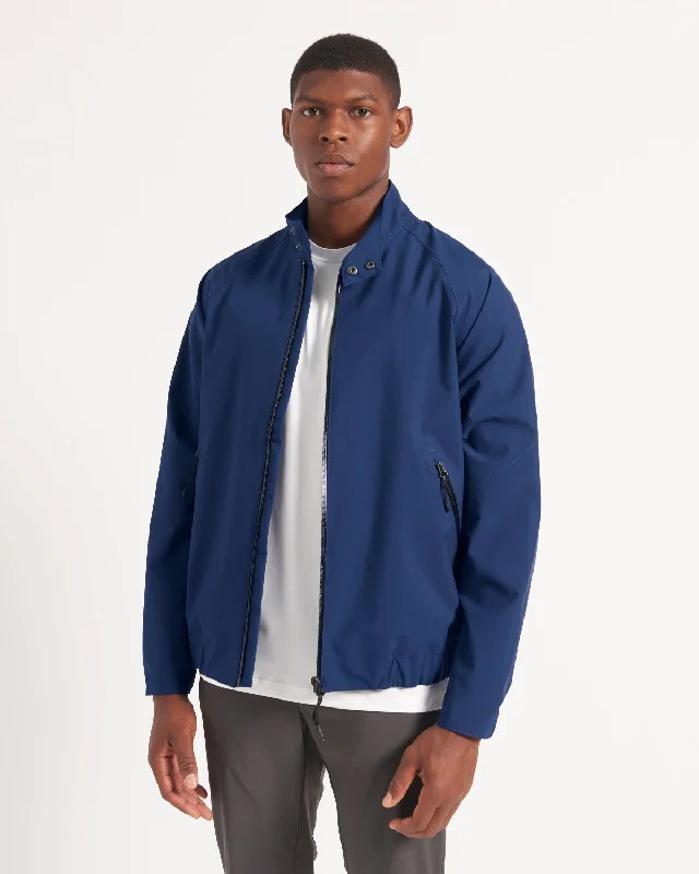 Outdoor Jacket-Waterproof Harrington Jacket - Marine