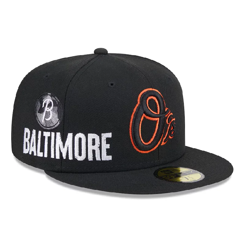 Cycling Hat-New Era Baltimore Orioles City Connect Icon 2023 59FIFTY Fitted Hat-Black