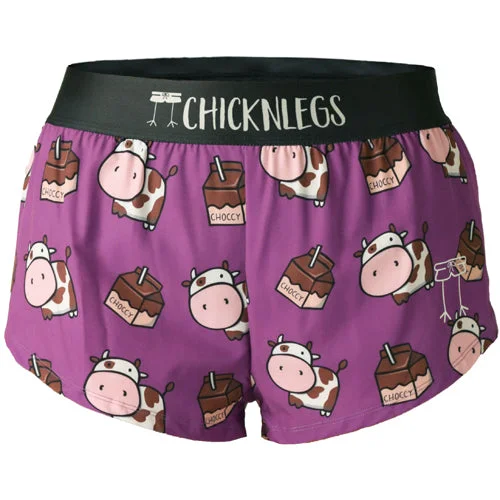 Training Shorts-Women's Choccy Cows 1.5" Split Shorts