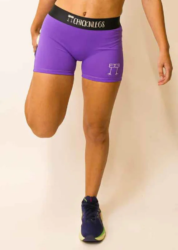 Superhero Shorts-Women's Purple 3" Race Compression Shorts