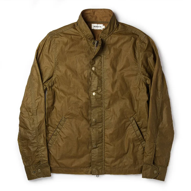 Workout Jacket-The Bomber Jacket in Field Tan Wax Canvas