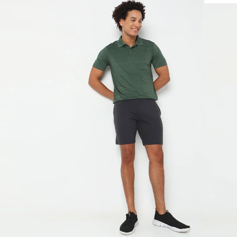 Quick Dry Shorts-Mid Rise All Day Snug Shorts