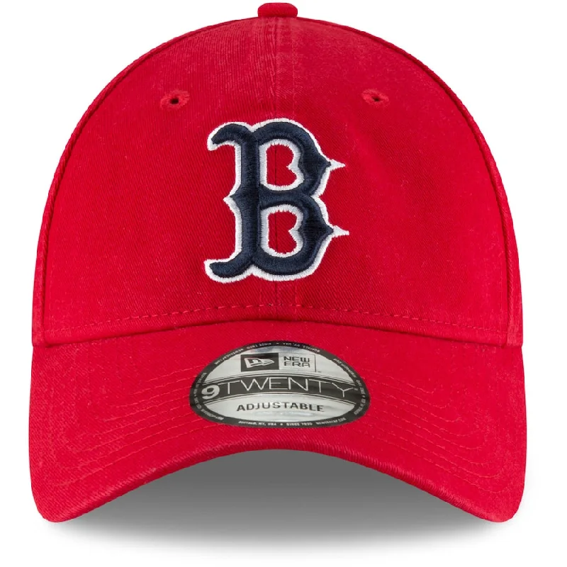 Plaid Hat-New Era Boston Red Sox Core Classic 2.0 9Twenty Adjustable Hat-Red