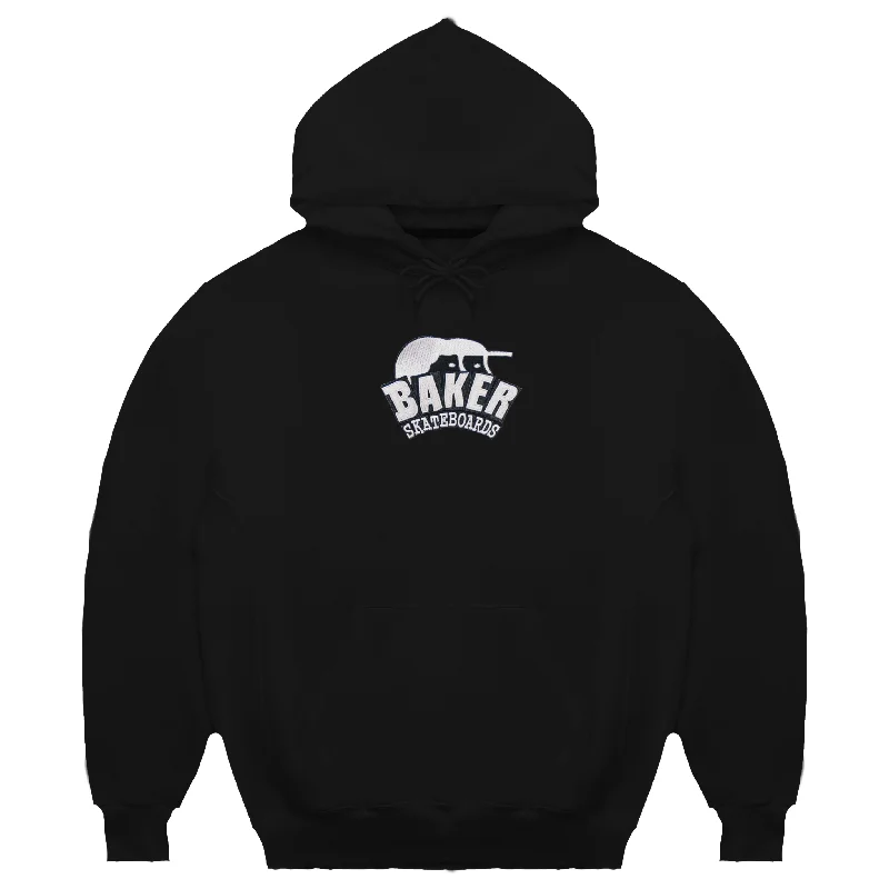 Running Sweatshirt-Arch Logo Lock Emb Hood | Black