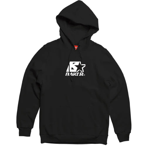 Streetwear Sweatshirt-B Star Hoody | Black