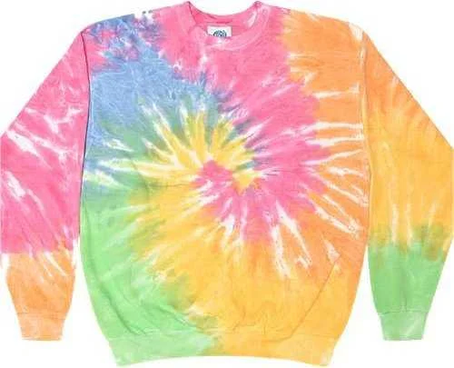 Waterproof Sweatshirt-Colortone 8100 Tie-Dyed Fleece Crewneck Sweatshirt - Eternity