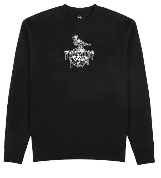 Soccer Sweatshirt-Cover The Earth Crew | Black