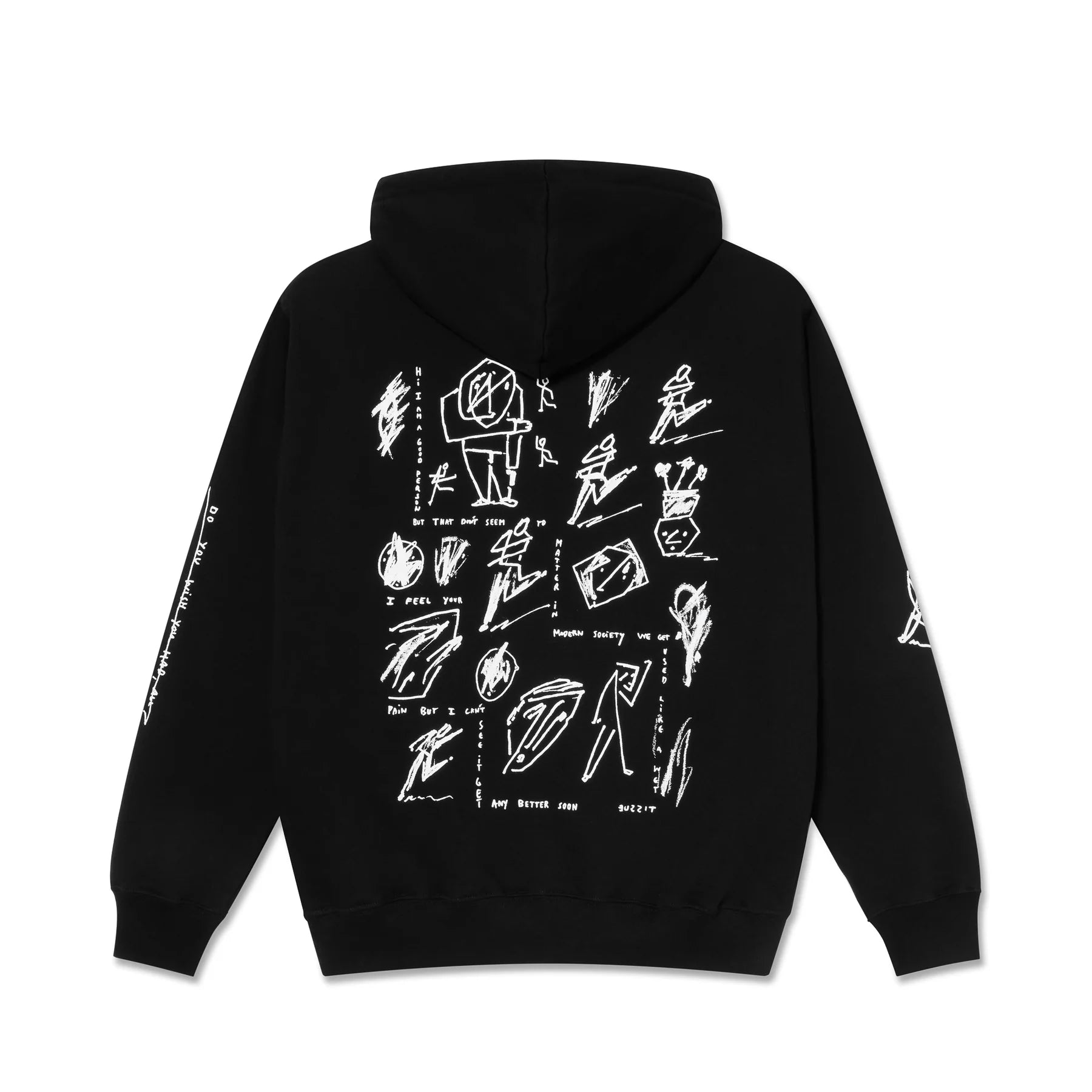 Holiday Sweatshirt-Dave Hoodie | Sad At Times | Black