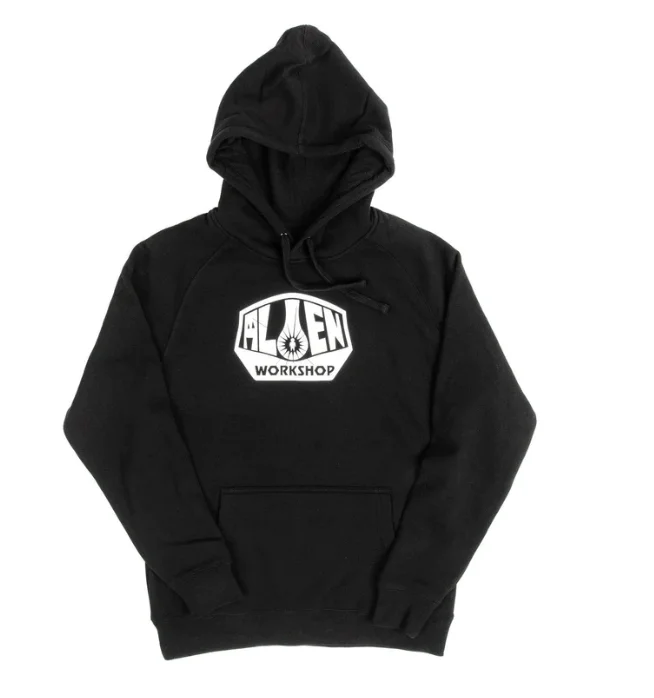 High-End Sweatshirt-Embroidered OG Logo Hoodie | Black