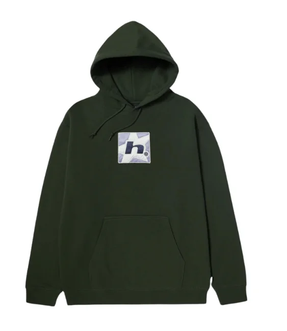 Minimalist Sweatshirt-H Star Hoodie | Hunter Green