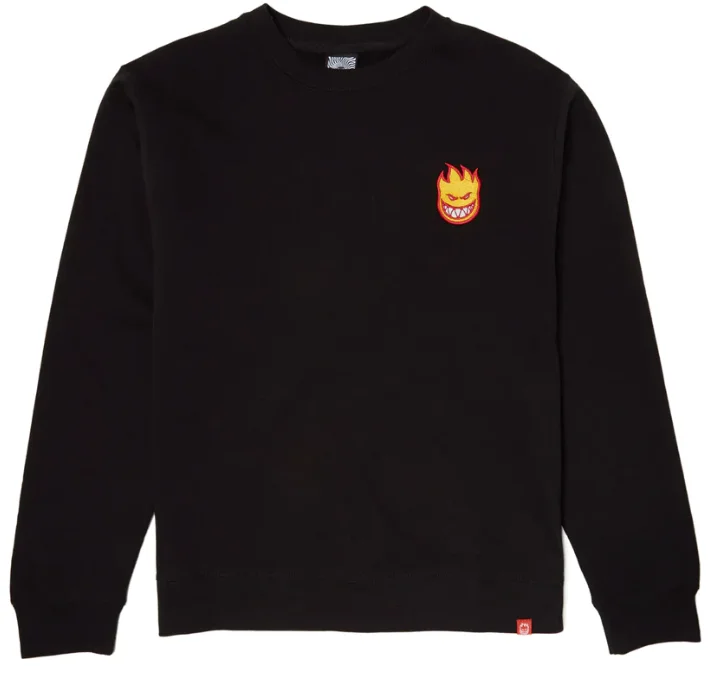 Band Sweatshirt-Lil Bighead Fill Crew (Embroidered) | Black