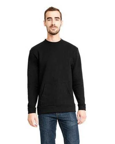 Skateboard Sweatshirt-Next Level 9001 Unisex Santa Cruz Pocket Sweatshirt - Black