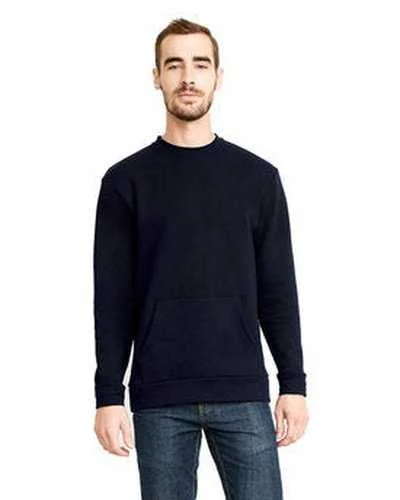 Football Sweatshirt-Next Level 9001 Unisex Santa Cruz Pocket Sweatshirt - Midnight Navy