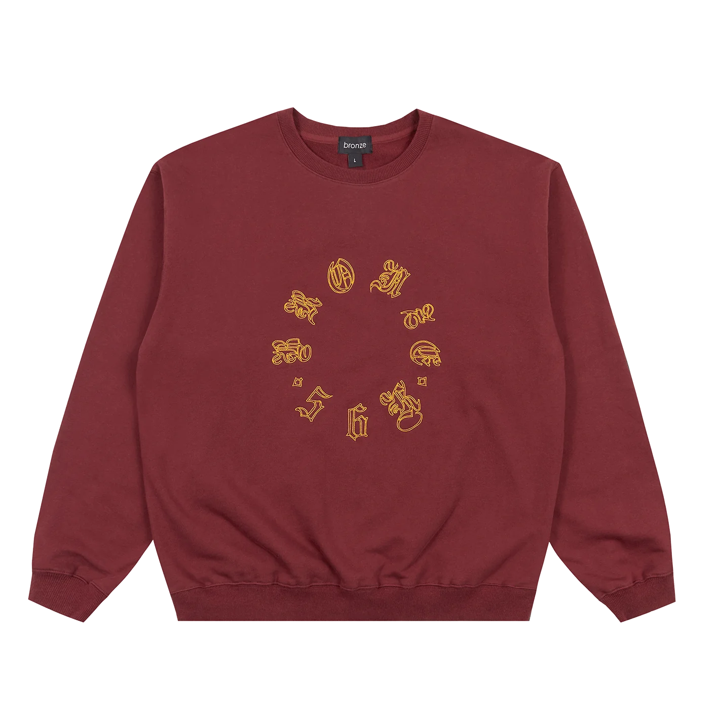 Glow-In-The-Dark Sweatshirt-Ole E Circle Crew | Burgundy