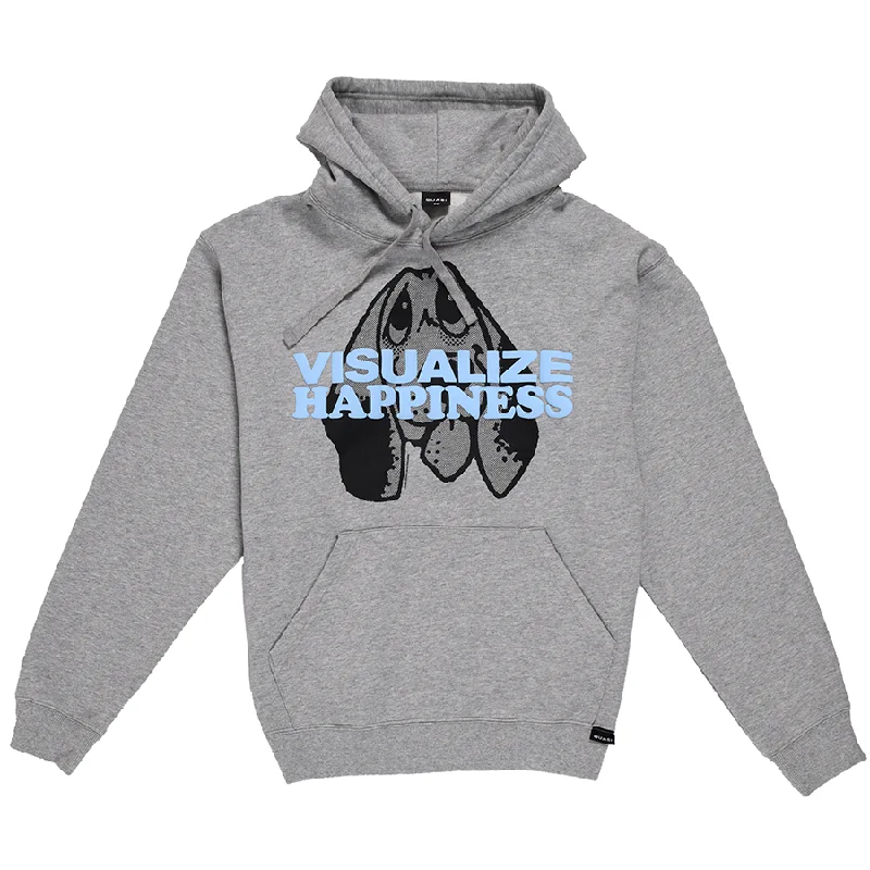 Heavyweight Sweatshirt-Quasi Bighap Hoodie [Heather Grey]