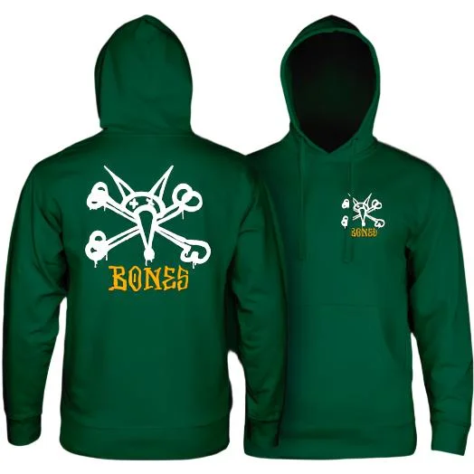 Hiking Sweatshirt-Rat Bones Hoody | Alpine Green