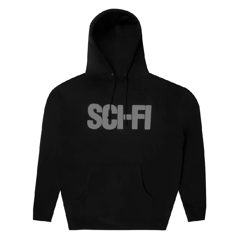 Slogan Sweatshirt-Sci-Fi Fantasy Big Logo Hood