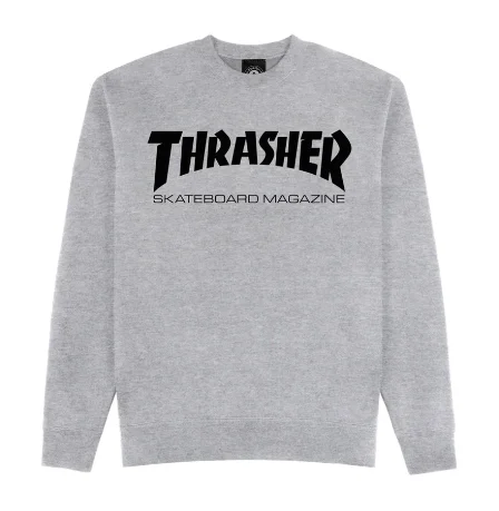 Breathable Sweatshirt-Skate Mag Crew | Grey