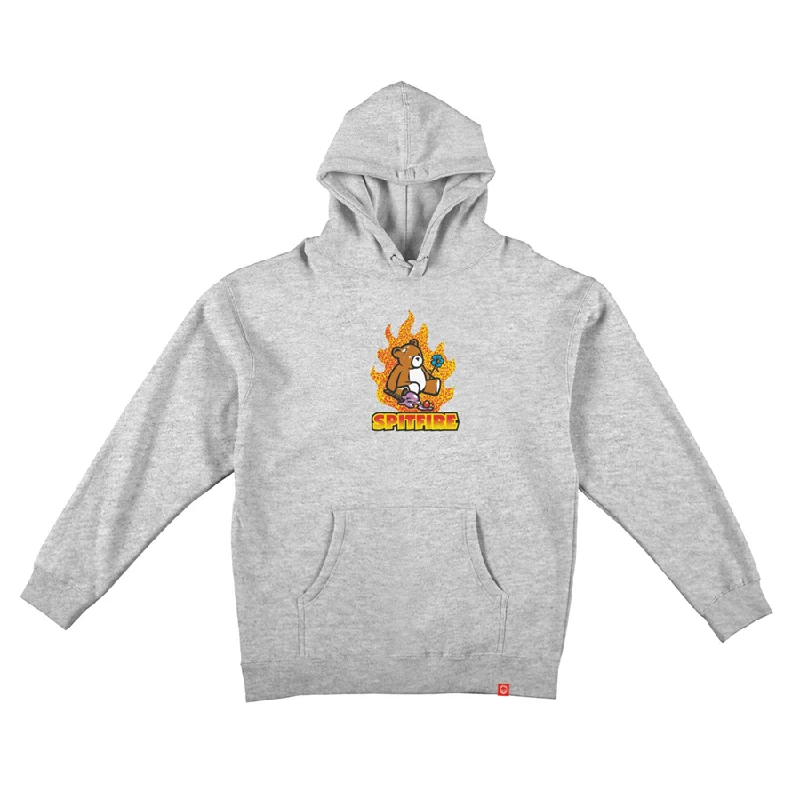 Soft Sweatshirt-Spitfire Lil Beatdowns Grey Heather Hooded Sweatshirt