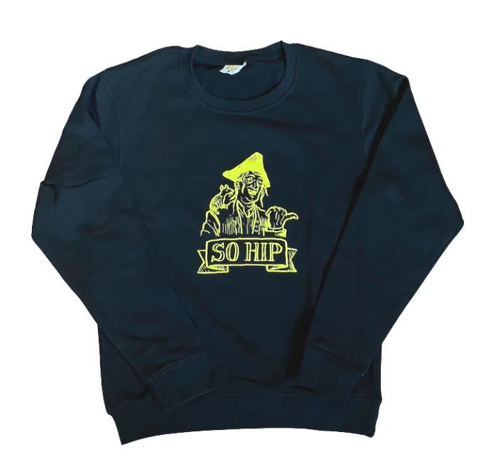 Artistic Sweatshirt-Todd Francis Sketchy Skate Shop Crew | Black