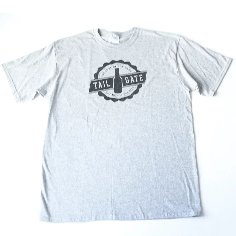 Superhero T-Shirt-Tail Gate Gray Tall Tee